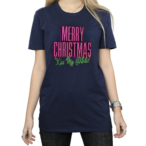 National Lampoon's Christmas Vacation Dam/Damer Kiss My Ass Navy Blue L