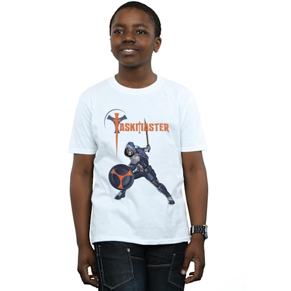 Marvel Boys Black Widow Movie Taskmaster Pose T-Shirt 9-11 År White 9-11 Years