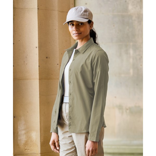 Craghoppers Kvinnor/Dam Expert Kiwi långärmad skjorta 8 UK P Pebble Brown 8 UK