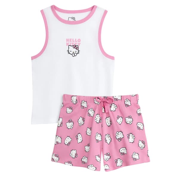 Hello Kitty Pyjamasset för kvinnor/damer med karaktär M Rosa Pink M