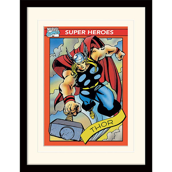 Thor Samlarkort Monterat Tryck 40cm x 30cm Flerfärgad Multicoloured 40cm x 30cm