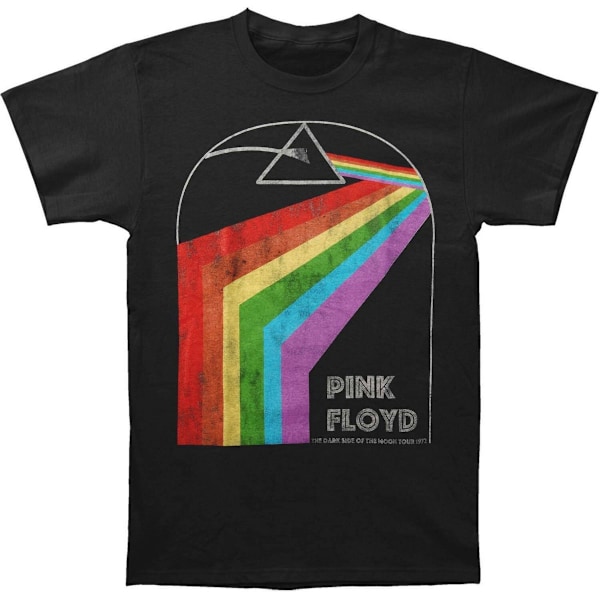 Pink Floyd Unisex Vuxen Dark Side Of The Moon 1972 Tour Back Pr Black XL