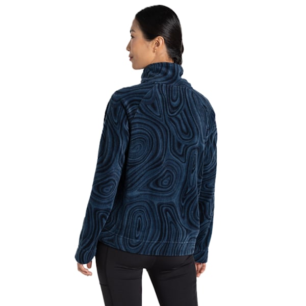 Craghoppers Dam/Dam Abstrakt Fleece Tröja med Halv Dragkedja 8 UK Blu Blue Navy 8 UK