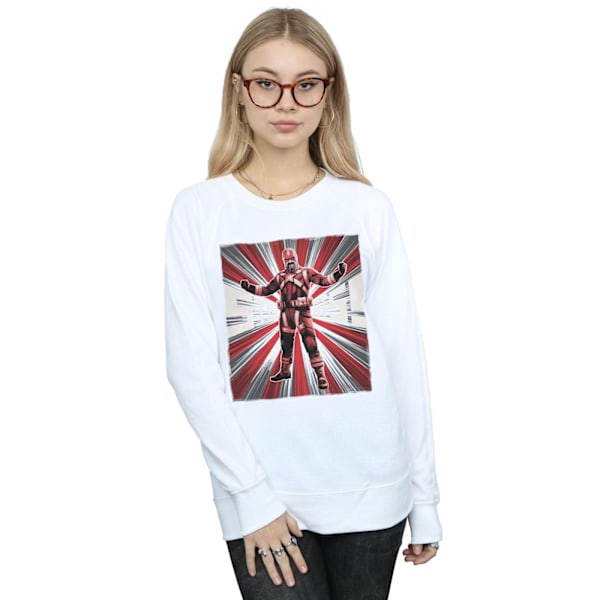 Marvel Womens/Ladies Black Widow Movie Red Sparrow Fits Sweatsh White L