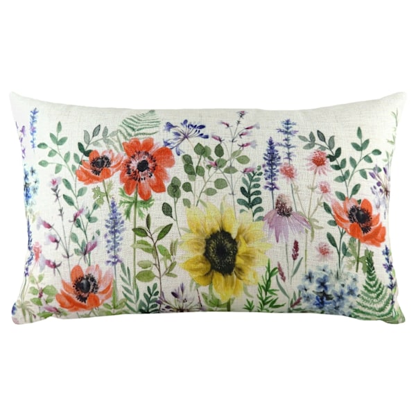 Evans Lichfield Emma Vilda Blommor Kuddfodral 30cm x 50cm Multi Multicoloured 30cm x 50cm