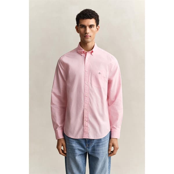 Gant Herr Poplinskjorta S Rosa Pink S