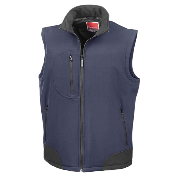 Result Herr Softshell Väst M Marinblå/Svart Navy/Black M