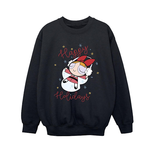 Powerpuff Girls Pojks Sweatshirt 12-13 År Svart Black 12-13 Years