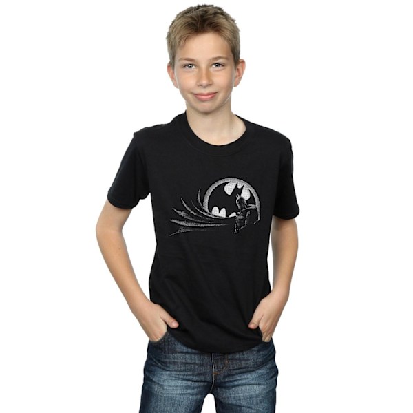 DC Comics Boys Batman Spot T-Shirt 12-13 år Svart Black 12-13 Years