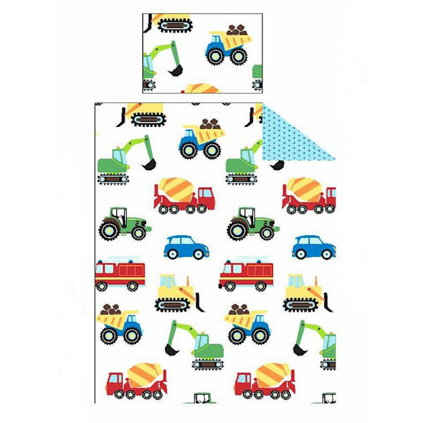 PriceRightHome Barn/Transport Täcke Set Singel Vit/Blå/Röd White/Blue/Red Single