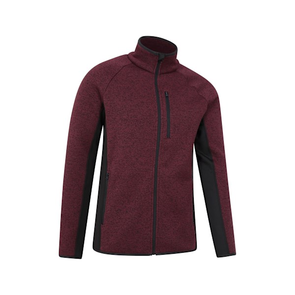 Mountain Warehouse Treston Fleecejacka med Full Dragkedja Herr XXL Burg Burgundy XXL