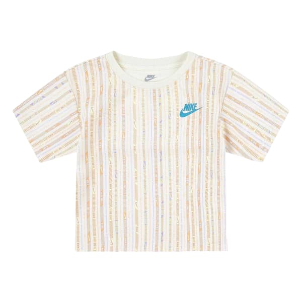 Nike Flickor Camper Randig T-shirt & Shorts Set 6-7 År Hydran Hydrangea 6-7 Years