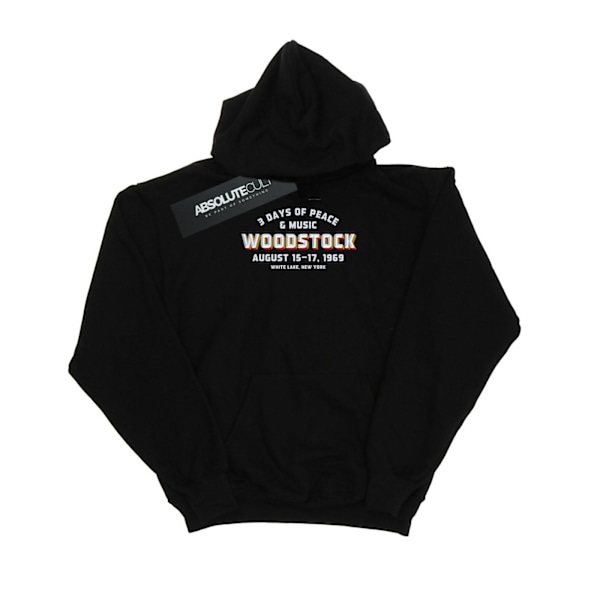 Woodstock Girls Varsity 1969 Hoodie 7-8 år Svart Black 7-8 Years