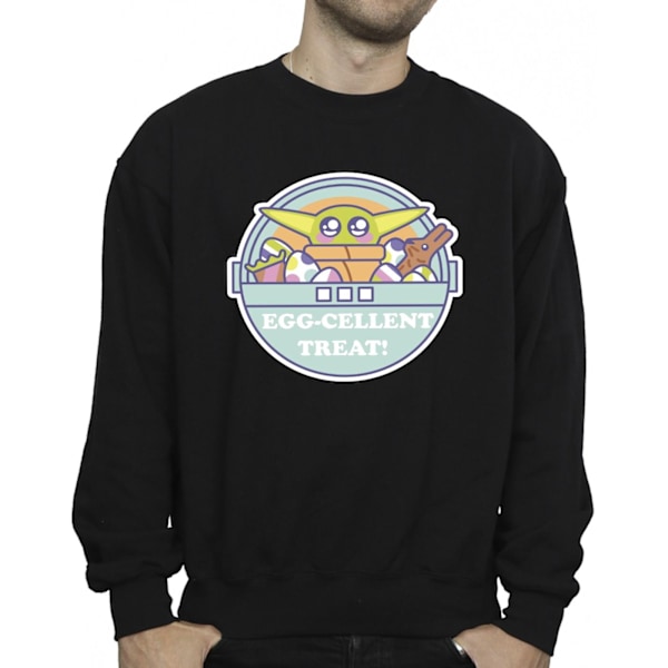 Star Wars The Mandalorian Eggcellent Easter Sweatshirt L B för män Black L