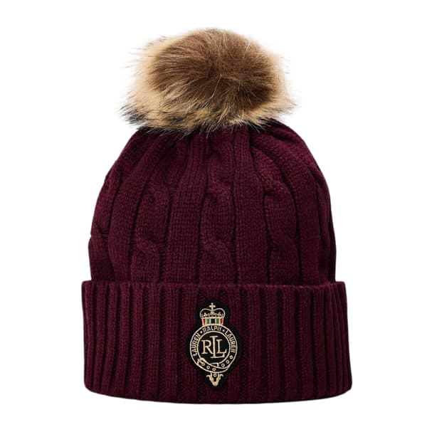 Ralph Lauren Dam/Dam Polo Mössa En Storlek Deep Garnet Deep Garnet One Size