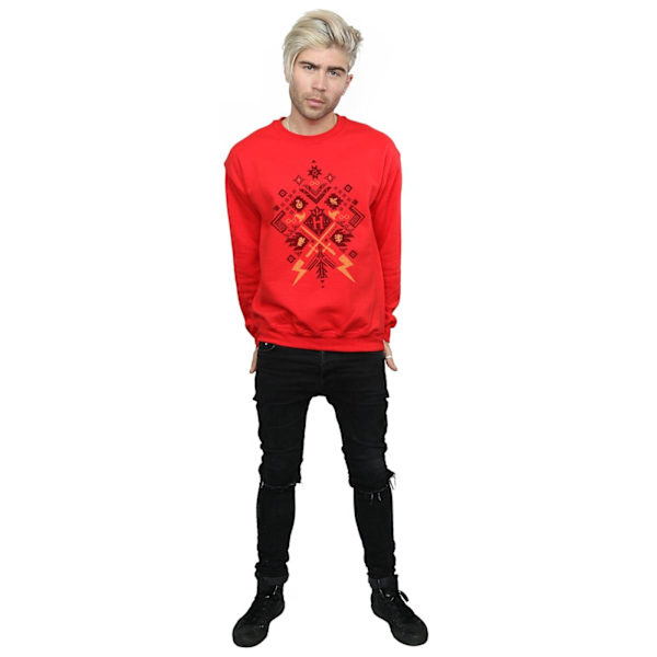 Harry Potter Jul Fair Isle Sweatshirt M Röd Red M