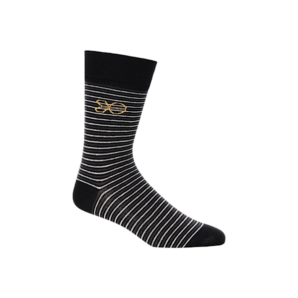 Crosshatch Mens Regaline Crew Socks (5-pack) One Size Black Black One Size