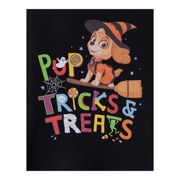 Paw Patrol Girls Trick & Treats T-shirt 7-8 år Svart Black 7-8 Years