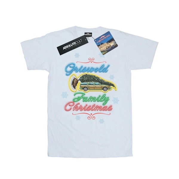 National Lampoon's Christmas Vacation Dam/Damer Griswold Familj Jul Bomull Boyfriend T-Shirt M Vit White M