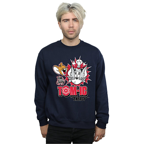 Tom And Jerry Tomic Energy Sweatshirt 3XL Marinblå Navy Blue 3XL