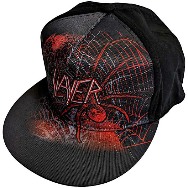 Slayer Unisex Vuxen Spindelväv Snapback Baseball Cap En Storlek B Black/Red One Size