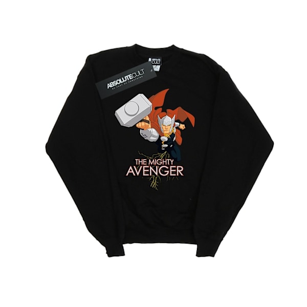 Marvel Girls Thor The Mighty Avenger Sweatshirt 7-8 år Svart Black 7-8 Years