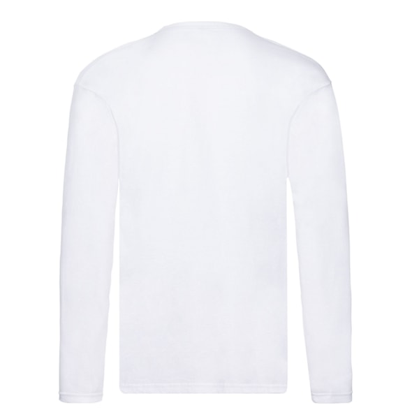 Fruit of the Loom Original långärmad T-shirt M Vit White M