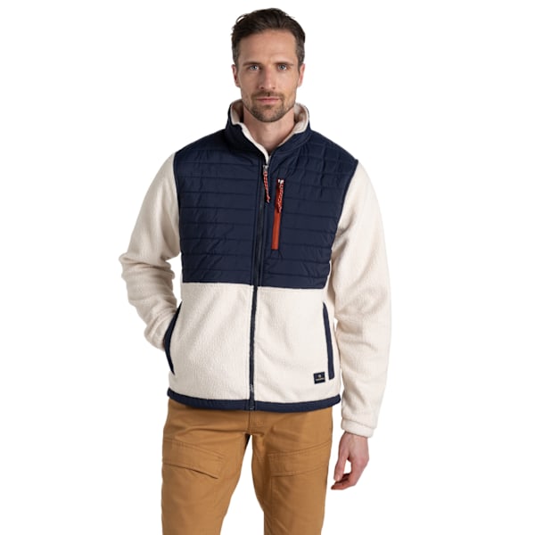 Craghoppers Montadale Färgblock Isolerade Hybridjacka för Herr Ecru/Blue Navy XXL