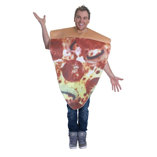 Bristol Novelty Unisex Vuxen Pizzakostym En Storlek Flerfärgad Multicoloured One Size