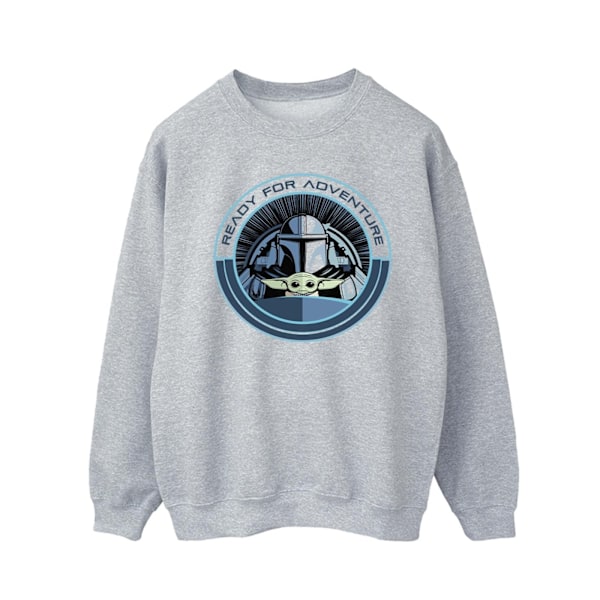 Star Wars Herr The Mandalorian Grogu Redo För Äventyr Sweatshirt Sports Grey L
