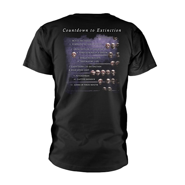 Megadeth Unisex Vuxen Countdown To Extinction T-Shirt XXL Svart Black XXL