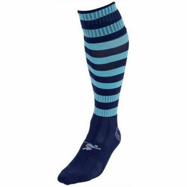 Precision Unisex Vuxen Pro Randiga Fotbollsstrumpor 7 UK-12 UK Marinblå Navy/Sky Blue 7 UK-12 UK