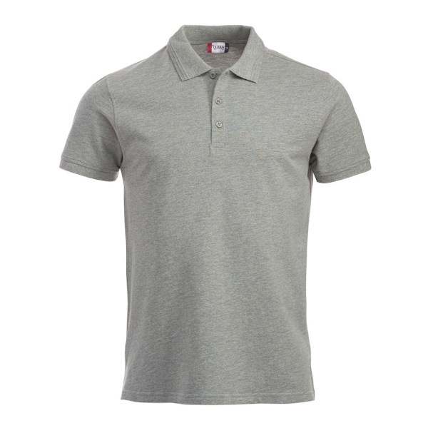 Clique Herr Manhattan Melange Poloshirt M Grå Grey M