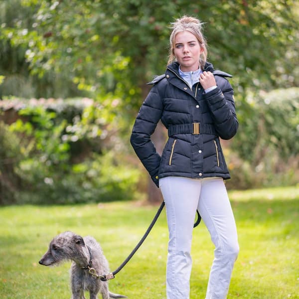 Coldstream Dam/Dam Cornhill Quilted Coat S Svart Black S