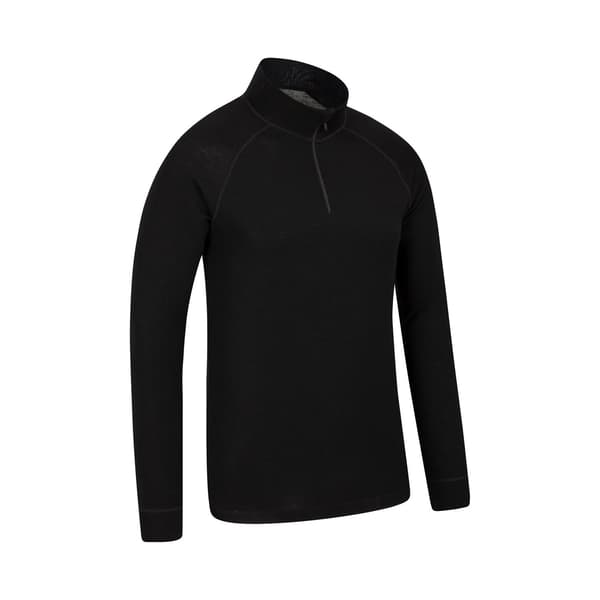 Mountain Warehouse Merino Ull Baslager Topp (2-pack) Black M