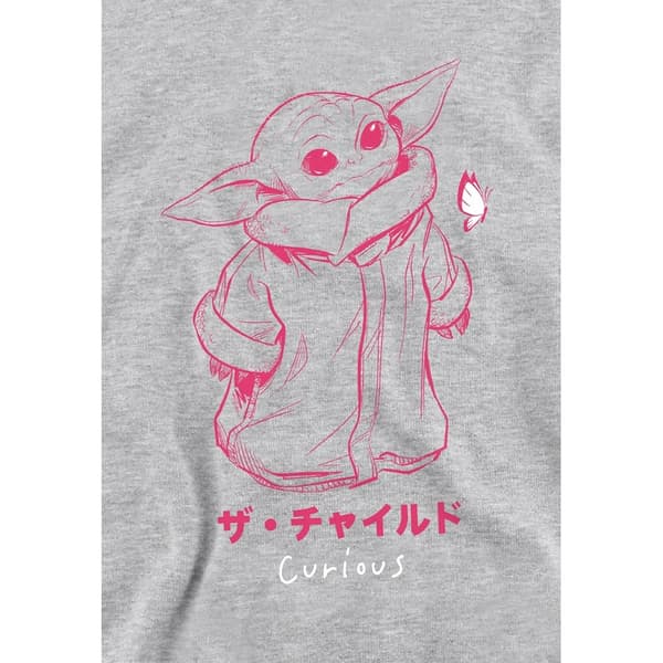 Star Wars The Mandalorian Barn/Barn Napping Grogu Pod Värme Athletic Heather 7-8 Years