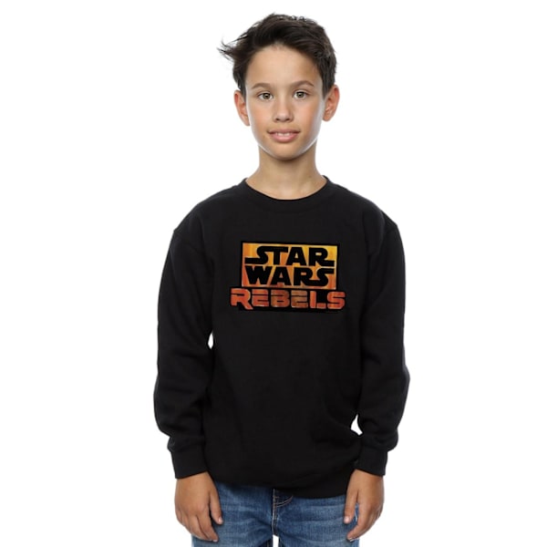 Star Wars Boys Rebels Logo Sweatshirt 9-11 år Svart Black 9-11 Years