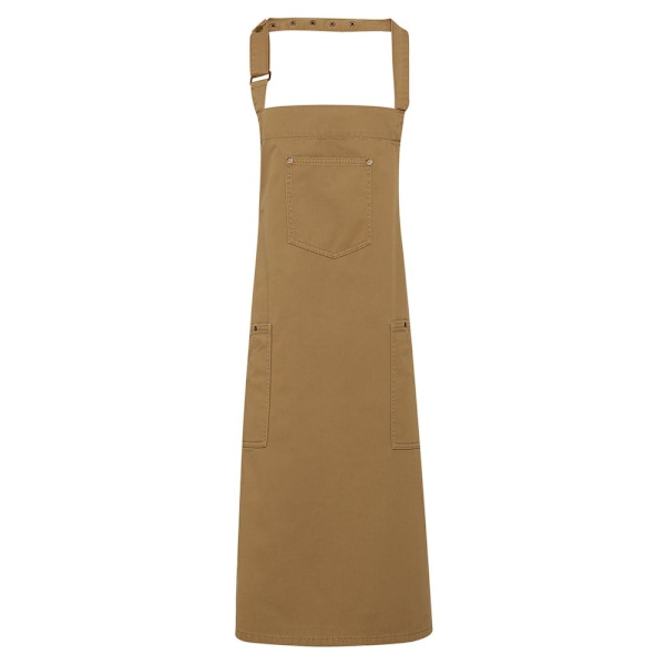 Premier Unisex Vuxen Twill Chino Full Apron En Storlek Khaki Khaki One Size