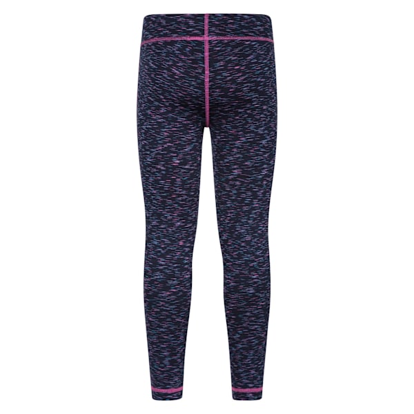 Mountain Warehouse Flickor Kayleigh II Leggings med Space Dye 3-4 år Indigo 3-4 Years