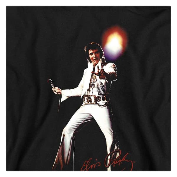 Elvis Presley Barn/Kids Glorious Pull Over Hoodie 7-8 år Black 7-8 Years