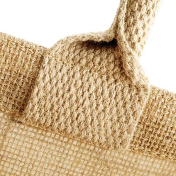 Westford Mill Jute Boutique Shopper Bag (19L) One Size Natural Natural One Size