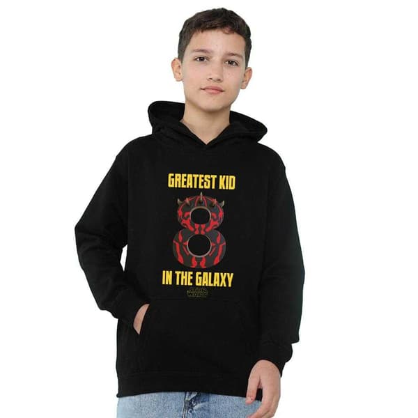 Star Wars Barn/Barn Största Darth Maul Pullover Hoodie 5- Black 5-6 Years