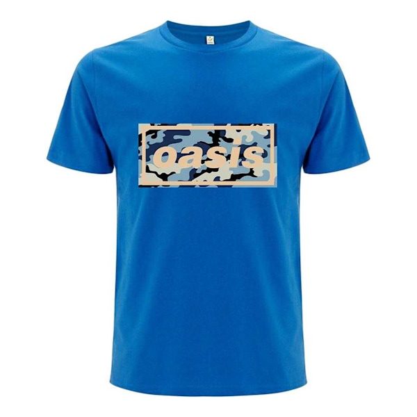 Oasis Unisex Vuxen Camo Logo T-Shirt L Blå Blue L