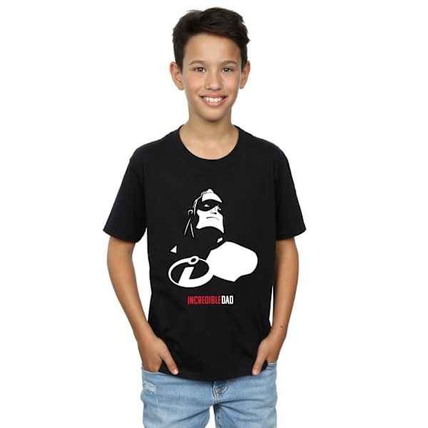 Disney Boys The Incredibles Incredible Dad T-Shirt 7-8 år Blå Black 7-8 Years