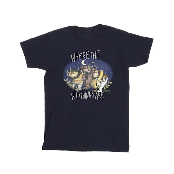 Where The Wild Things Are Pojkar T-Shirt 3-4 År Marinblå Navy Blue 3-4 Years