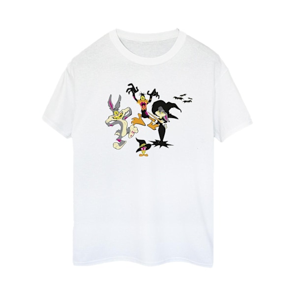 Looney Tunes Dam/Damer Halloween Friends Bomull Boyfriend T-shirt White L