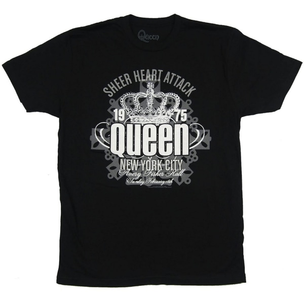 Queen Unisex Adult Sheer Heart Attack T-Shirt L Svart Black L