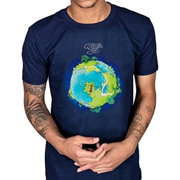 Yes Unisex Adult Fragile T-Shirt M Blå Blue M