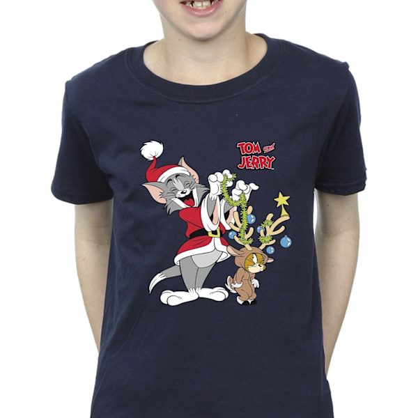 Tom & Jerry Boys Jul Ren T-shirt 5-6 år Marinblå Navy Blue 5-6 Years