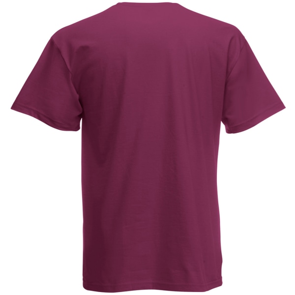 Kortärmad Casual T-shirt för män Stor Oxblood Oxblood Large